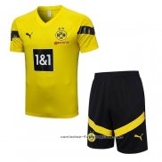 Chandal del Borussia Dortmund Manga Corta 2022-2023 Amarillo - Pantalon Corto