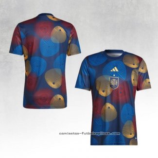 Camiseta Pre Partido del Espana 2022 Azul