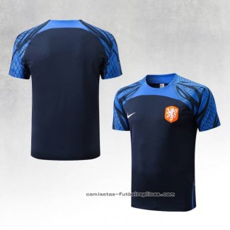 Camiseta de Entrenamiento Paises Bajos 2022-2023 Azul