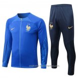 Chandal de Chaqueta del Francia Nino 2022-2023 Azul