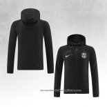 Chaqueta con Capucha del Barcelona 2022-2023 Negro