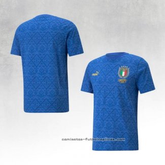 Camiseta Italia European Champions 2020 Azul Tailandia