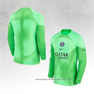 Camiseta Paris Saint-Germain Portero Manga Larga 2022-2023 Verde