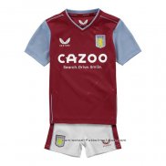 Camiseta 1ª Aston Villa Nino 2022-2023
