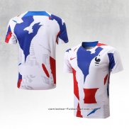 Camiseta de Entrenamiento Francia 2022-2023 Blanco Rojo Azul