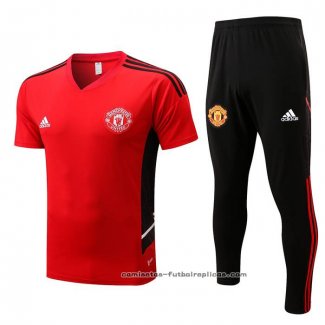 Chandal del Manchester United Manga Corta 2022-2023 Rojo