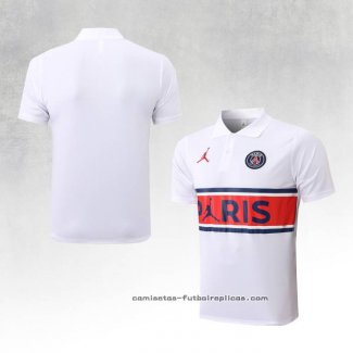 Camiseta Polo del Paris Saint-Germain Jordan 2022-2023 Blanco