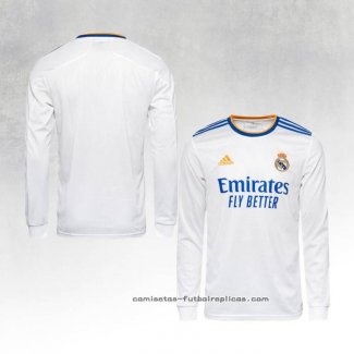 Camiseta 1ª Real Madrid Manga Larga 2021-2022