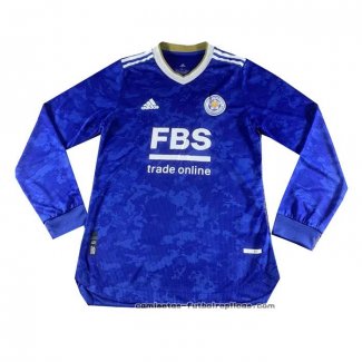 Camiseta 1ª Leicester City Manga Larga 2021-2022