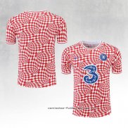 Camiseta de Entrenamiento Chelsea 2022-2023 Rojo y Blanco