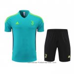 Chandal del Juventus Manga Corta 2022-2023 Azul y Verde - Pantalon Corto