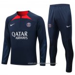 Chandal de Sudadera del Paris Saint-Germain 2022-2023 Azul Oscuro