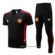 Chandal del Manchester United Manga Corta 2022-2023 Negro