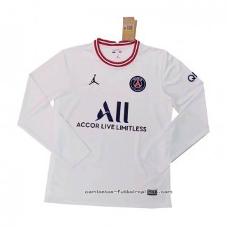 Camiseta 4ª Paris Saint-Germain Manga Larga 2021-2022
