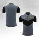 Camiseta Polo del Borussia Dortmund 2022-2023 Gris y Negro